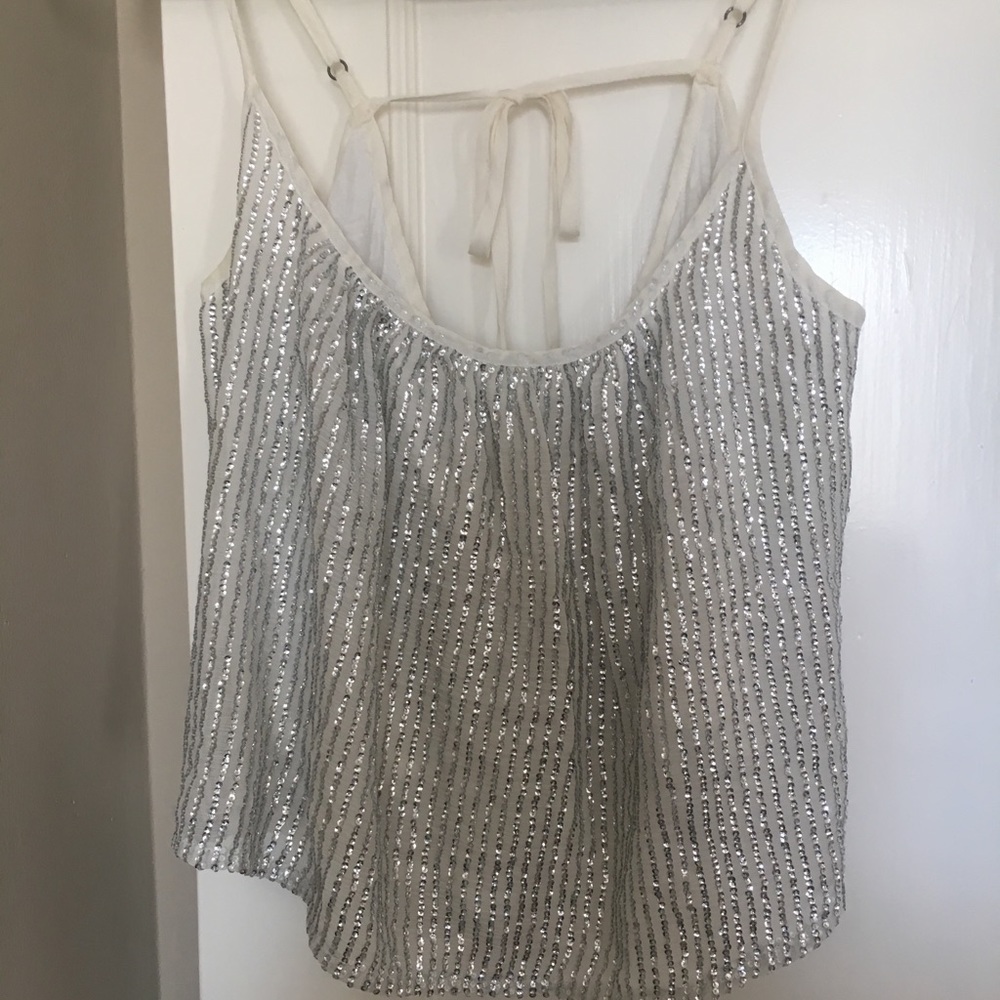 Sequin flowy top